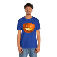 Unisex Jersey Short Sleeve Tee with Pumpkin Print