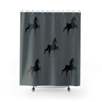 Saddlebred Shower Curtains - AdeleEmbroidery