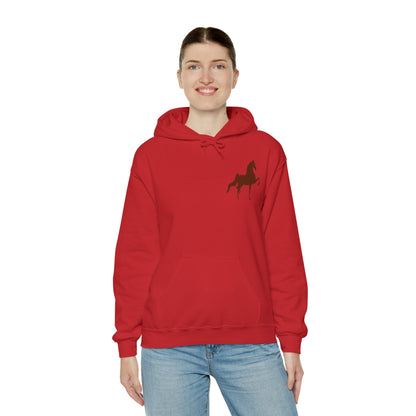 Unisex Heavy Blend™ Hooded Sweatshirt Front and Back Saddlebred Print