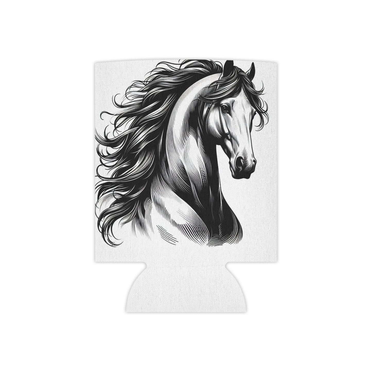 Can Cooler - Stunning Horse Head Design - AdeleEmbroidery