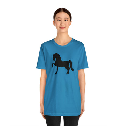 Unisex Jersey Short Sleeve Tee with Front Morgan Horse Print