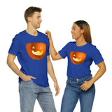 Unisex Jersey Short Sleeve Tee with Pumpkin Print