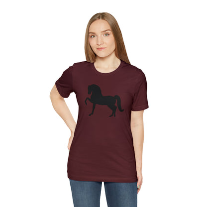 Unisex Jersey Short Sleeve Tee with Front Morgan Horse Print