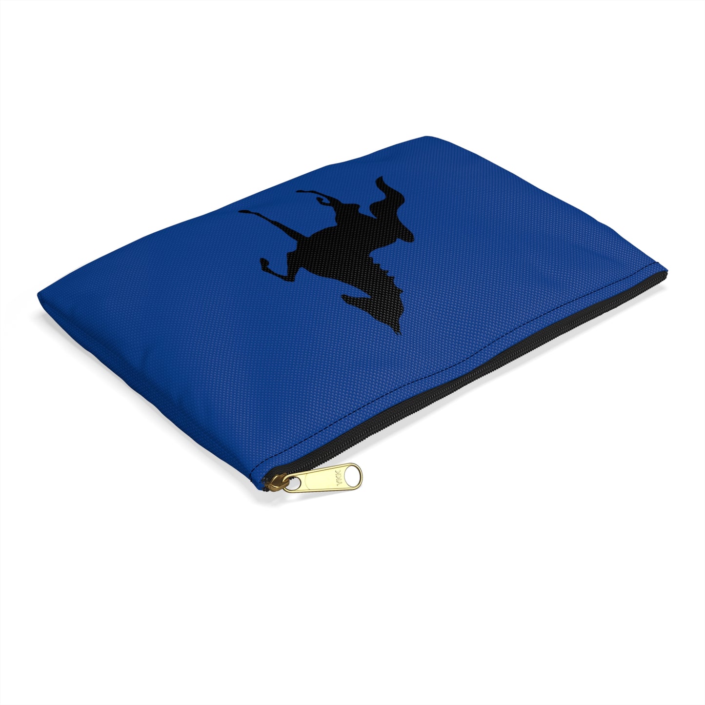 Accessory Pouch Blue with Saddlebred Print both sides