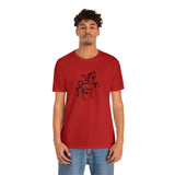 Unisex Jersey Short Sleeve Tee with Horse Print