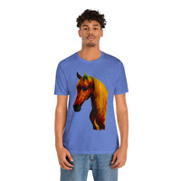 Unisex Jersey Short Sleeve Tee Horse Head Print