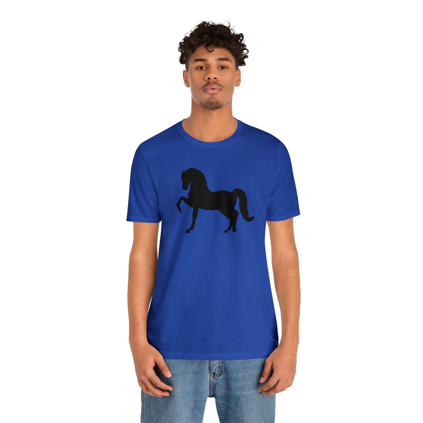 Unisex Jersey Short Sleeve Tee with Front Morgan Horse Print