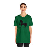 Unisex Jersey Short Sleeve Tee with Front Morgan Horse Print