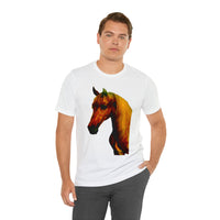 Unisex Jersey Short Sleeve Tee Horse Head Print