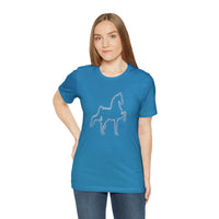 Unisex Jersey Short Sleeve Tee Saddlebred Print