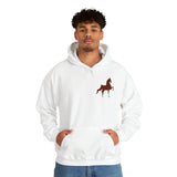 Unisex Heavy Blend™ Hooded Sweatshirt Front and Back Saddlebred Print