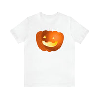 Unisex Jersey Short Sleeve Tee with Pumpkin Print