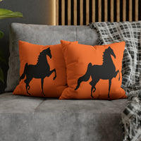 Saddlebred Print Spun Polyester Square Pillow Case - AdeleEmbroidery