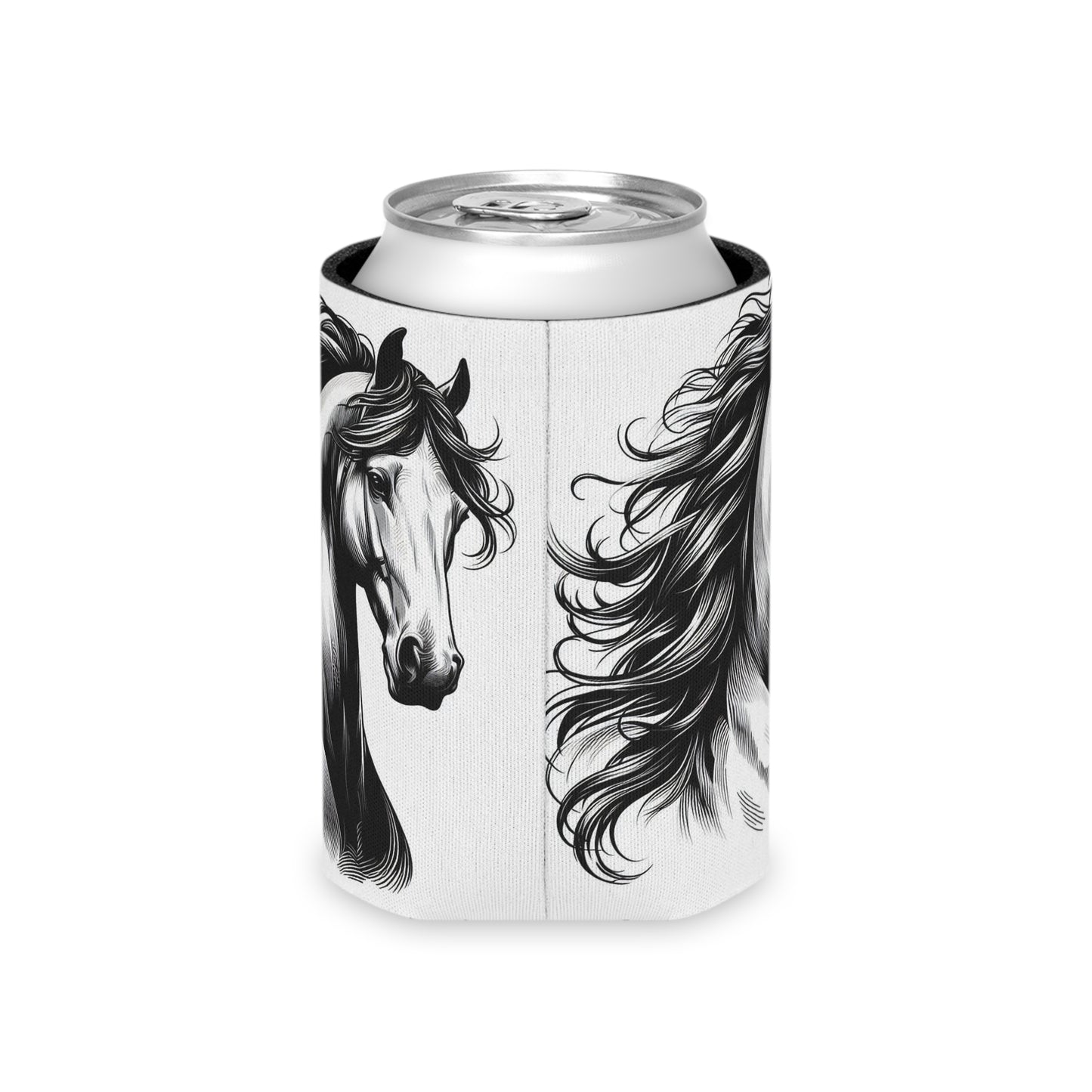 Can Cooler - Stunning Horse Head Design - AdeleEmbroidery
