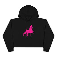 Crop Hoodie with Saddlebred Print - AdeleEmbroidery