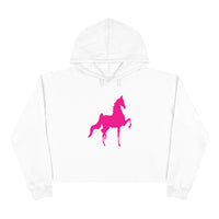 Crop Hoodie with Saddlebred Print - AdeleEmbroidery