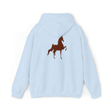 Unisex Heavy Blend™ Hooded Sweatshirt Front and Back Saddlebred Print