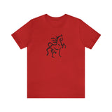 Unisex Jersey Short Sleeve Tee with Horse Print