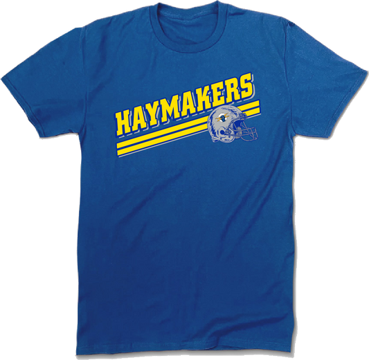 HAYMAKER Royal Blue T Shirt - AdeleEmbroidery