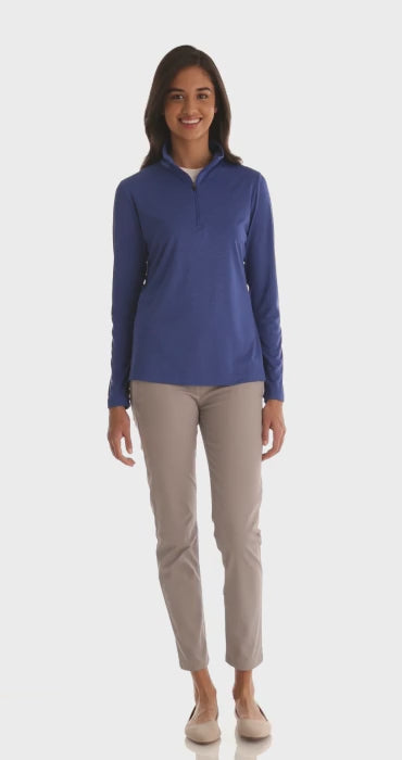 Ladies' Zone Sonic Heather Performance Quarter-Zip