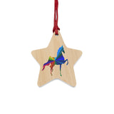 Saddlebred Wooden Christmas Ornaments