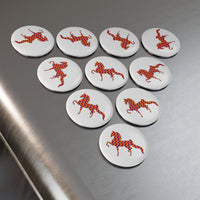 Saddlebred Magnet, Round (1 & 10 pcs)