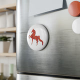 Saddlebred Magnet, Round (1 & 10 pcs)