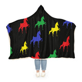 Snuggle Blanket with Multi-color Saddlebred