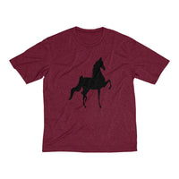 Saddlebred front and back Print Men's Heather Dri-Fit Tee - AdeleEmbroidery