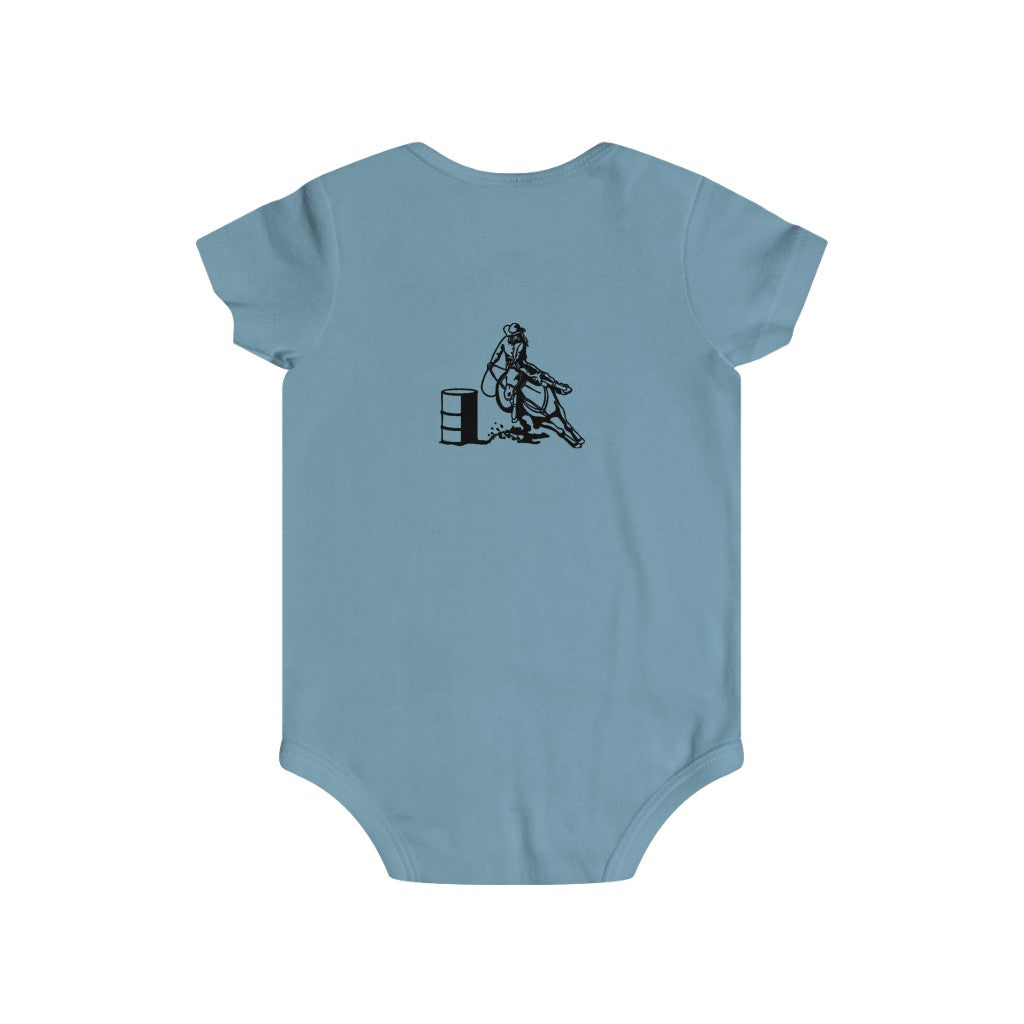 Barrel Racer Infant Rip Snap Tee - AdeleEmbroidery