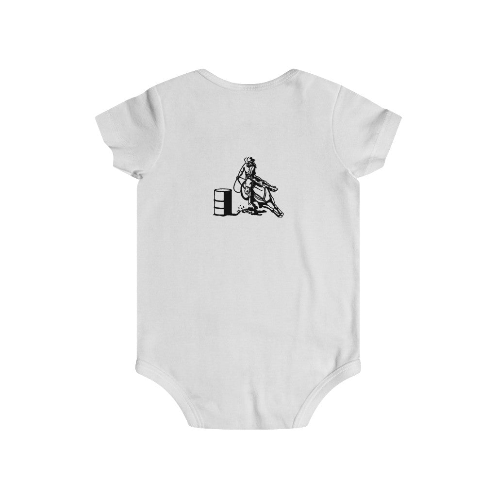 Barrel Racer Infant Rip Snap Tee - AdeleEmbroidery