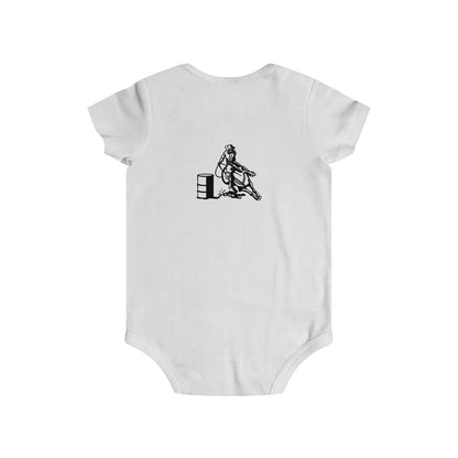 Barrel Racer Infant Rip Snap Tee - AdeleEmbroidery