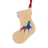 Saddlebred Wooden Christmas Ornaments