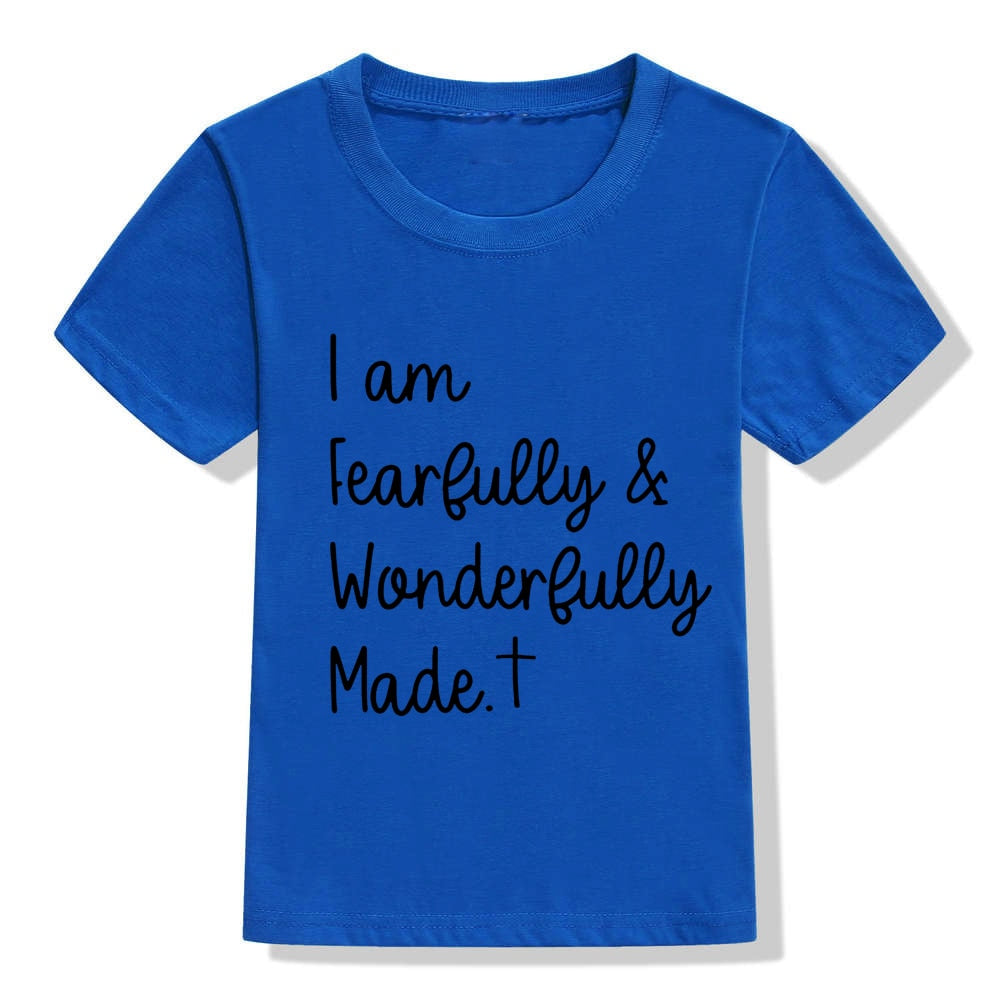 Fearfully and Wonderfully Made Kids Shirt