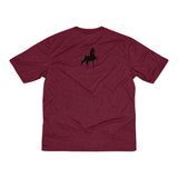 Saddlebred front and back Print Men's Heather Dri-Fit Tee - AdeleEmbroidery