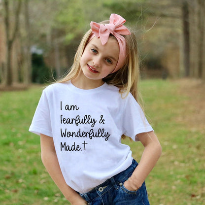 Fearfully and Wonderfully Made Kids Shirt