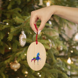 Saddlebred Wooden Christmas Ornaments