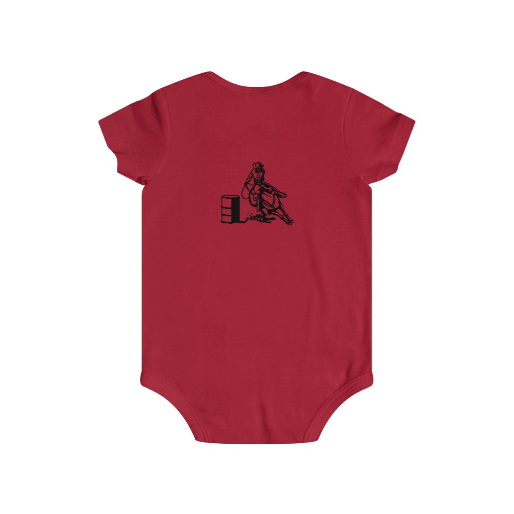 Barrel Racer Infant Rip Snap Tee - AdeleEmbroidery