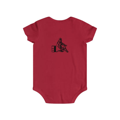 Barrel Racer Infant Rip Snap Tee - AdeleEmbroidery