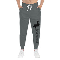 Saddlebred Print Athletic Joggers (AOP) Black