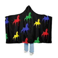 Snuggle Blanket with Multi-color Saddlebred