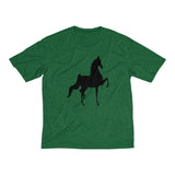 Saddlebred front and back Print Men's Heather Dri-Fit Tee - AdeleEmbroidery