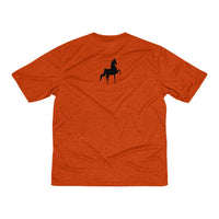 Saddlebred front and back Print Men's Heather Dri-Fit Tee - AdeleEmbroidery