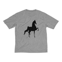 Saddlebred front and back Print Men's Heather Dri-Fit Tee - AdeleEmbroidery