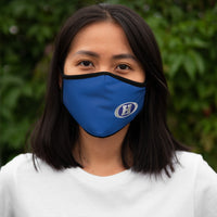 Haskell Fitted Polyester Face Mask Blue