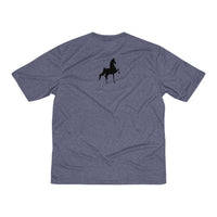 Saddlebred front and back Print Men's Heather Dri-Fit Tee - AdeleEmbroidery