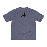 Saddlebred front and back Print Men's Heather Dri-Fit Tee - AdeleEmbroidery