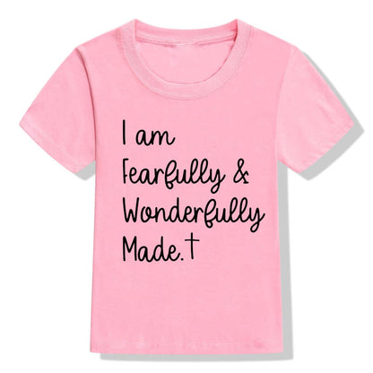 Fearfully and Wonderfully Made Kids Shirt