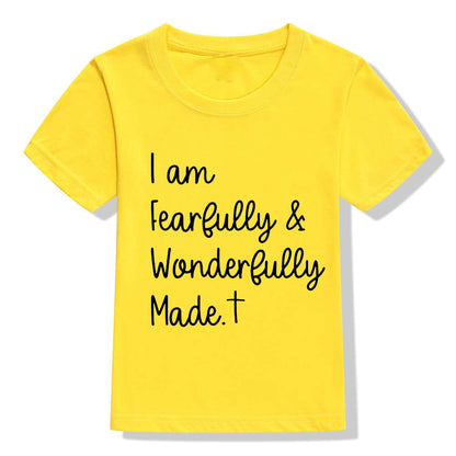 Fearfully and Wonderfully Made Kids Shirt