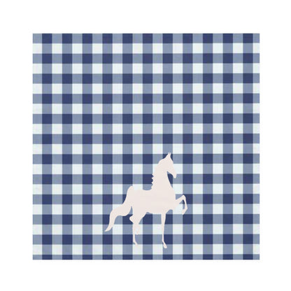 Saddlebred Print White & Blue Napkins